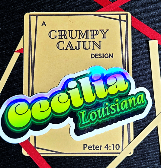 Cecilia Louisiana Sticker