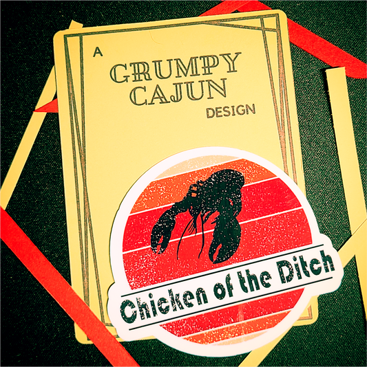 Chicken of the Ditch Crawfish Sticker
