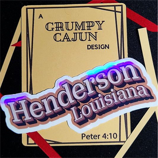 Henderson Louisiana Sticker