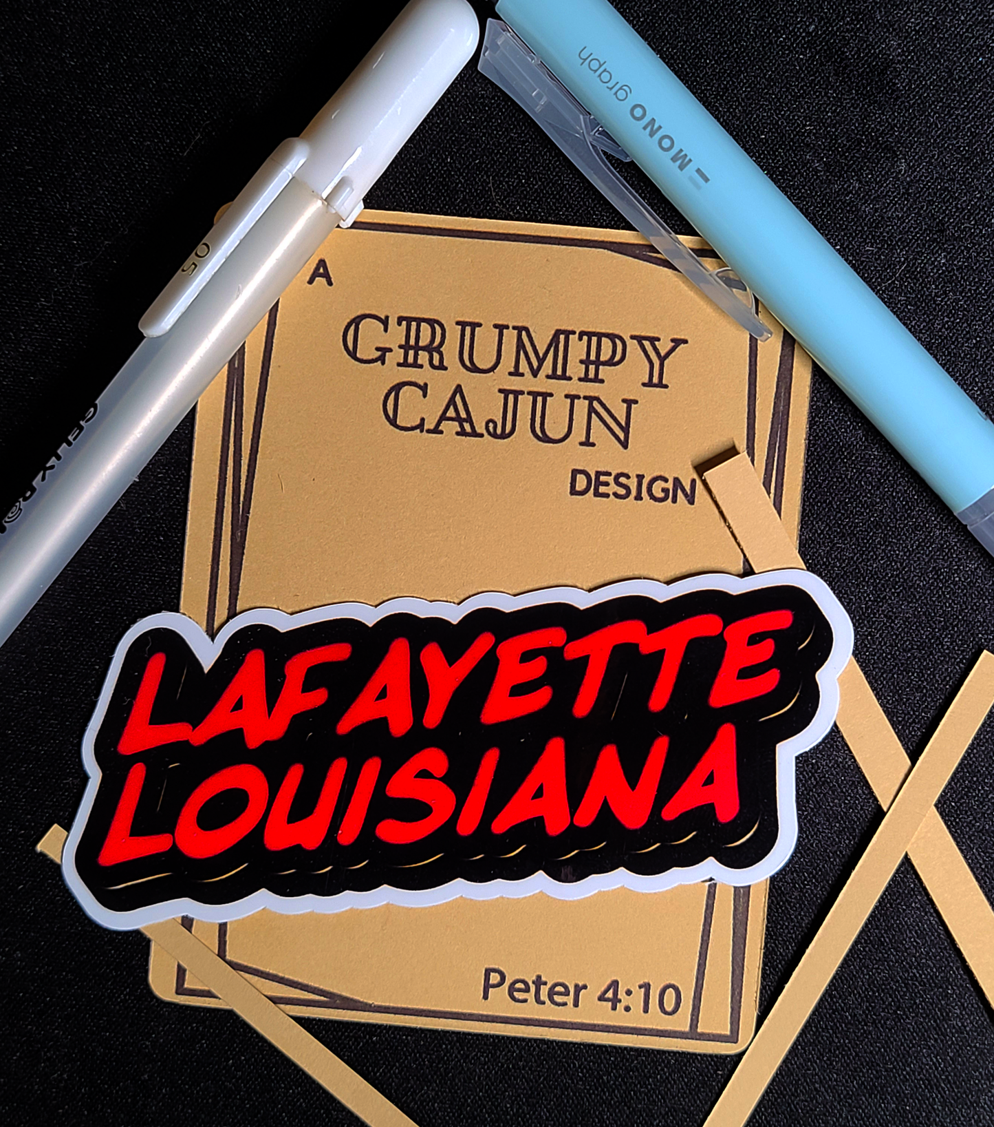 Lafayette Louisiana Sticker