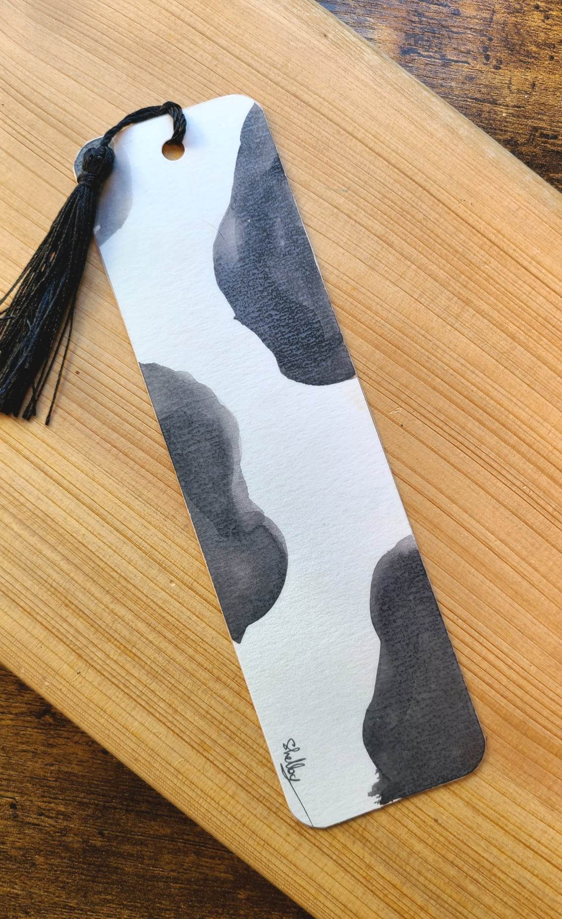 Cow Print Bookmark