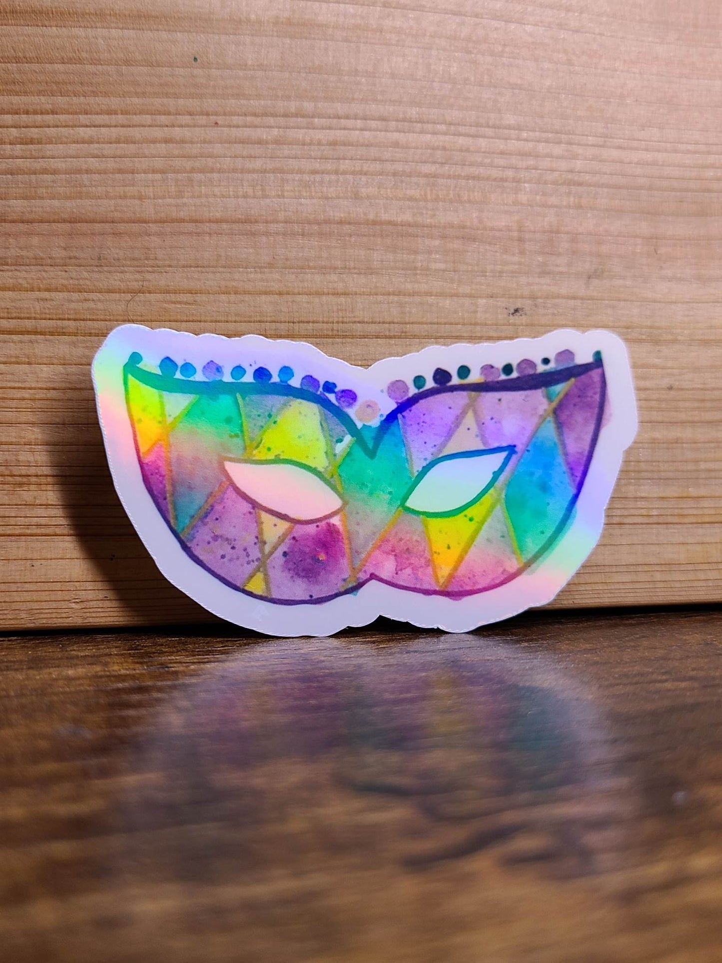 Mardi Gras Mask Sticker