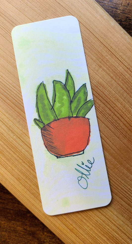Potted Plant Bookmark