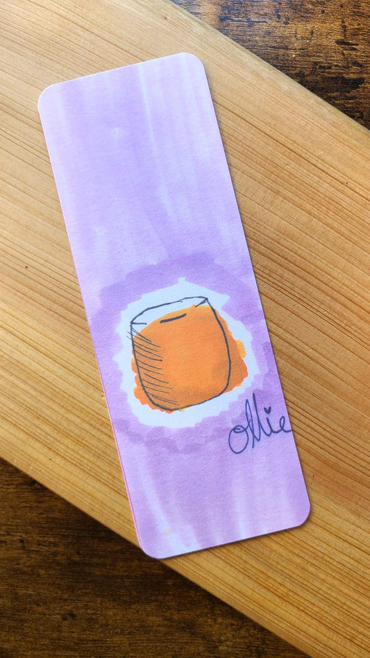 Purple Background Drink Bookmark